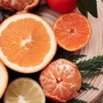citrus fruits flatlay