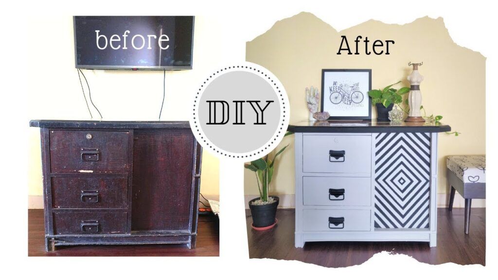 before & after furniture photo