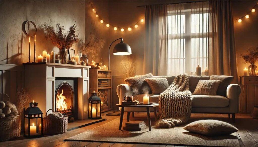 amazon smart home gadgets - cozy home with warm lighting