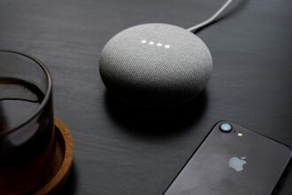 smart speaker on table