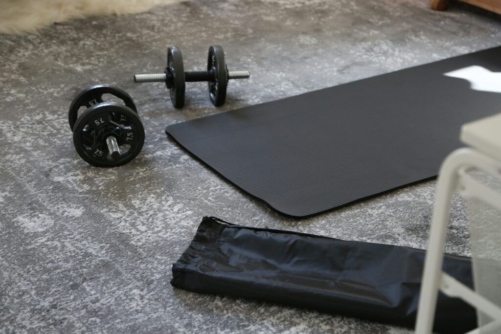 10 minute morning workout - home exercise setup
