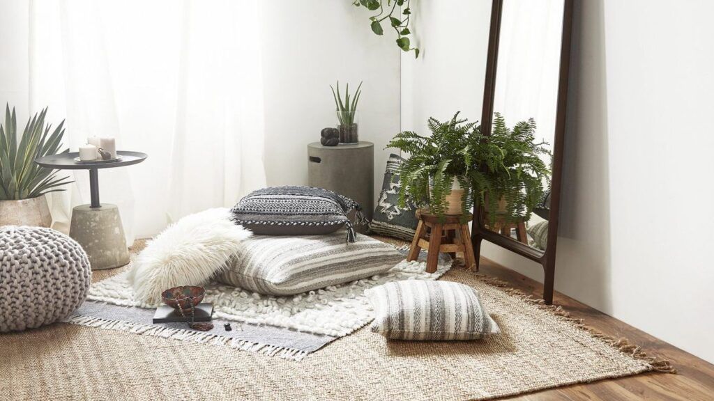 peaceful home corner setup