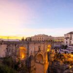 Ronda bridge at sunset