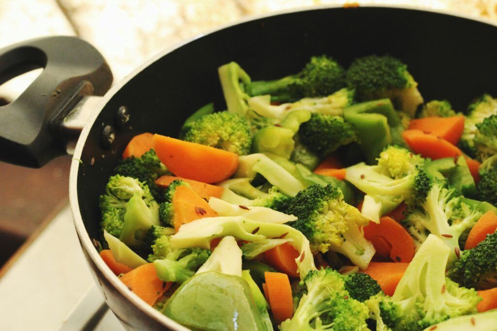 bowl of broccoli and carrots