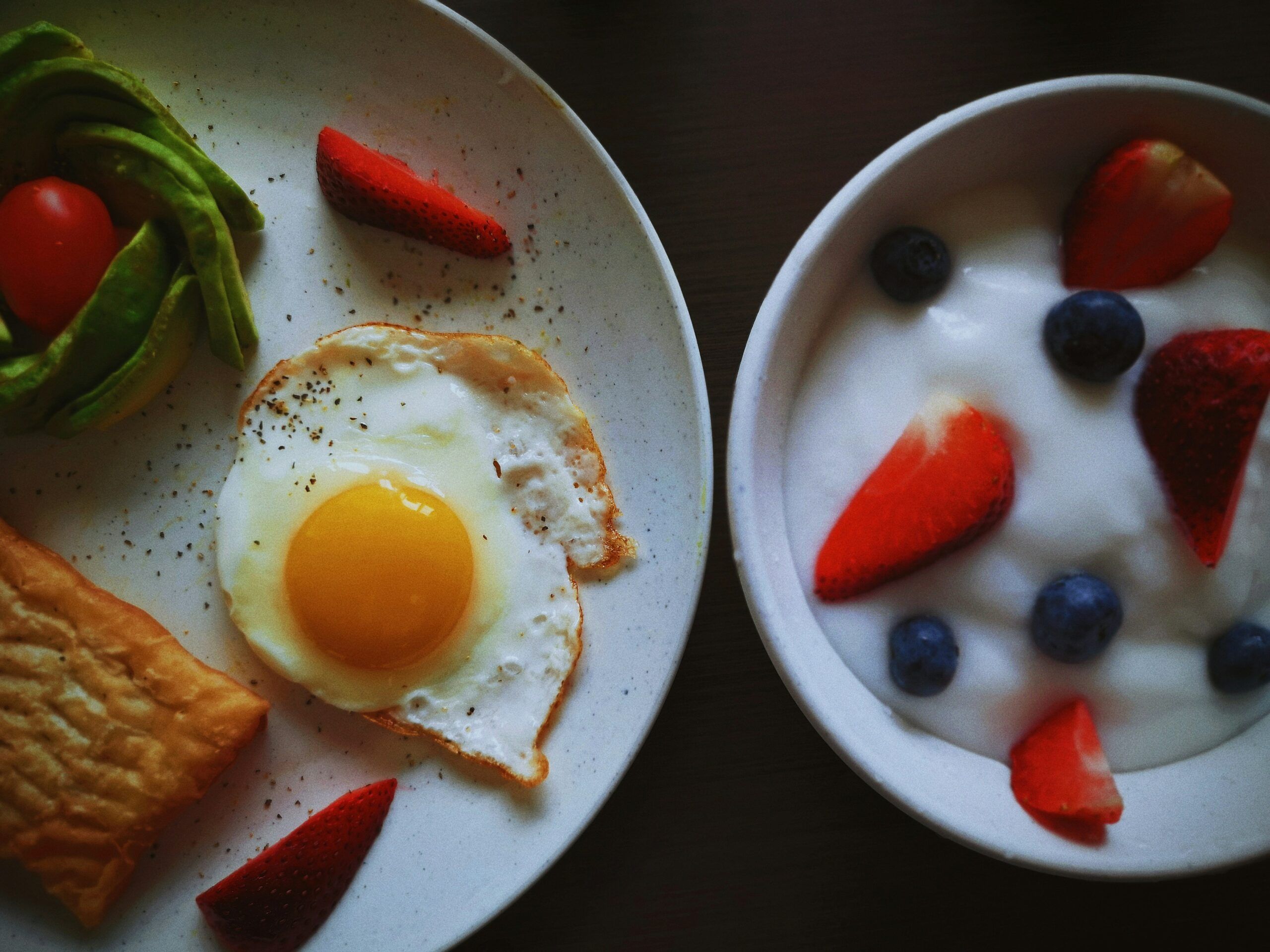 healthy breakfast flat lay