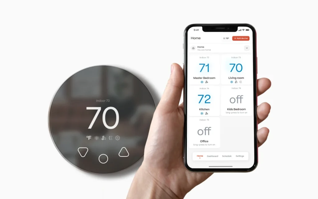 phone controlling thermostat